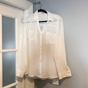 Express Portfolio Shirt White Large